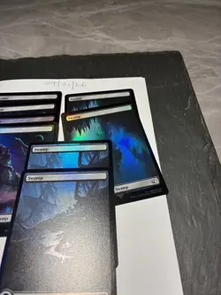 Magic the Gathering MTG Assorted Swamp Full Art x8 Land FOIL Cards NM/M Final - Image 4