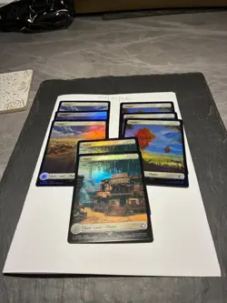 Magic the Gathering MTG Assorted Plains Full Art x8 Land FOIL Cards NM/M Final - Image 1