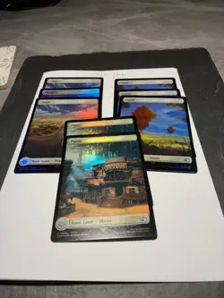 Magic the Gathering MTG Assorted Plains Full Art x8 Land FOIL Cards NM/M Final - Image 2