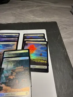 Magic the Gathering MTG Assorted Plains Full Art x8 Land FOIL Cards NM/M Final - Image 4