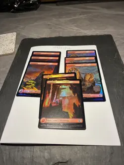 Magic the Gathering MTG Assorted Mountain Full Art x8 Land FOIL Cards NM/M Final - Image 1