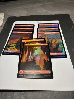 Magic the Gathering MTG Assorted Mountain Full Art x8 Land FOIL Cards NM/M Final - Image 2