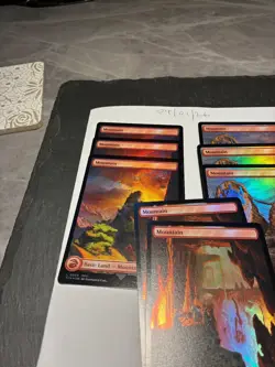 Magic the Gathering MTG Assorted Mountain Full Art x8 Land FOIL Cards NM/M Final - Image 3