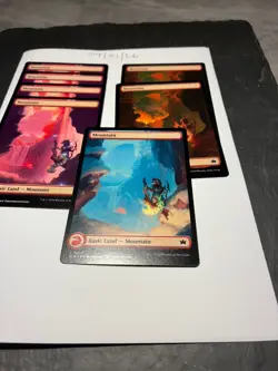 Magic the Gathering MTG Assorted Mountain Full Art x7 Land Card NM/M Bloomburrow - Image 2