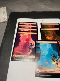 Magic the Gathering MTG Assorted Mountain Full Art x7 Land Card NM/M Bloomburrow - Image 3