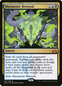 MTG MNEMONIC BETRAYAL EXC - TRADIMENTO MNEMONICO - GRN - MAGIC - Image 1