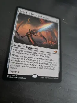 MTG Magic Sword Of Truth And Justice 229 Mh1 M EN KARTE CARD SPECIAL ART Tcg - Image 2