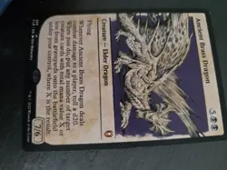 MTG Magic Ancient Brass Dragon 389 Clb R M EN KARTE CARD FULL SPECIAL ART Tcg - Image 4