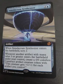 MTG Magic Simulacrum Synthesizer M 0071 Big EN KARTE CARD FULL SPECIAL ART Tcg - Image 3