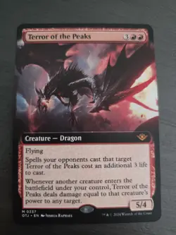 MTG Magic Terror Of The Peaks M 0337 Otj EN KARTE CARD FULL SPECIAL ART Tcg - Image 1