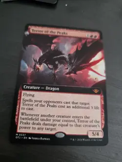 MTG Magic Terror Of The Peaks M 0337 Otj EN KARTE CARD FULL SPECIAL ART Tcg - Image 2