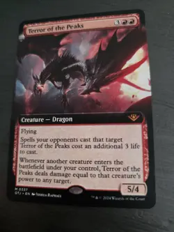 MTG Magic Terror Of The Peaks M 0337 Otj EN KARTE CARD FULL SPECIAL ART Tcg - Image 3