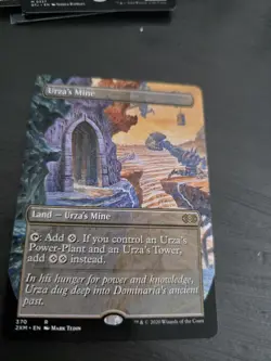 MTG Magic Urzas Urza's Mine R 2xm 370 Saga EN KARTE CARD FULL SPECIAL ART Tcg - Image 2