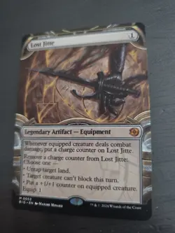 MTG Magic Lost Jitte M 0053 53 Big EN KARTE CARD FULL SPECIAL ART Tcg - Image 2