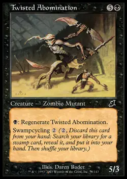 MTG TWISTED ABOMINATION PLAYED - ABOMINIO FOLLE - SCG - MAGIC - Image 1
