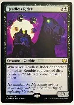 Headless Rider -118-MTG- Innistrad: Crimson Vow-FOIL-NM - Image 1