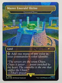 Magic The Gathering - 7030 Master Emerald Shrine - Rare Foil - Sonic Secret Lair - Image 1