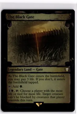 The Black Gate Foil Showcase Scrolls 490 LP x1 MTG Magic: the Gathering - Image 1