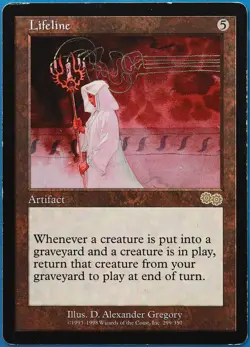 Lifeline Urza's Saga HEAVILY PLD (Reserved List MTG Magic Card) 509195 ABUGames - Image 1