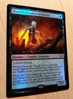 MTG Magic: # FOIL # Unaufhaltsamer Schlitzer, Unstoppable Slasher DEUTSCH Zombie - Image 1
