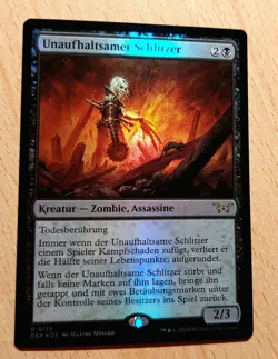 MTG Magic: # FOIL # Unaufhaltsamer Schlitzer, Unstoppable Slasher DEUTSCH Zombie - Image 2