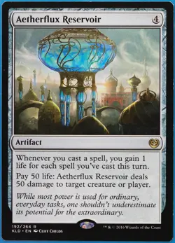 Aetherflux Reservoir Kaladesh NM Artifact Rare MAGIC CARD (ID# 509723) ABUGames - Image 1