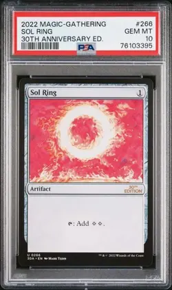 PSA 10 Sol Ring #266 MTG 30th Anniversary Edition Magic the Gathering - Image 1
