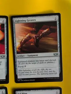 Skullclamp,sol ring,lightning greaves,fellwar stone Magic the Gathering 4 Card. - Image 4