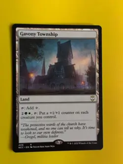 Gavony Township. rare land Magic the Gathering Card. - Image 1