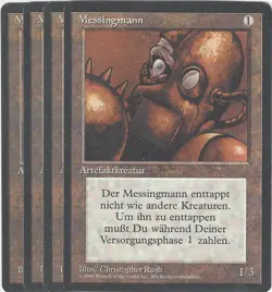 TCG MtG 17 FBB Deutsch Limitiert 3rd Messingmann / Brass Man Playset (4) - Image 1