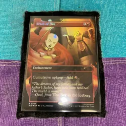 Braid Of Fire MtG X Avatar: Last Airbender Secret Lair Rainbow Foil NM #2307 - Image 3