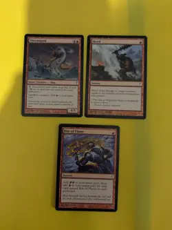 Rite of Flame, Skred, Thermopod. Codnap red MTG 3 Card. - Image 1