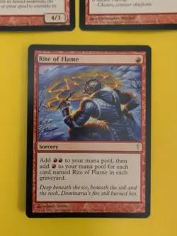 Rite of Flame, Skred, Thermopod. Codnap red MTG 3 Card. - Image 2