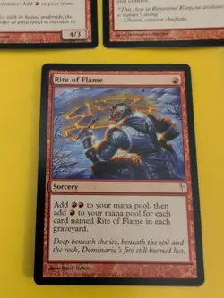 Rite of Flame, Skred, Thermopod. Codnap red MTG 3 Card. - Image 3