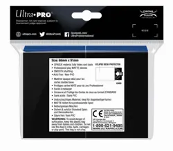 Ultra Pro Matte Deck Protector Sleeves ECLIPSE BLUE 100ct MAGIC POKEMON - Image 3