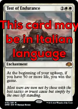 MTG TEST OF ENDURANCE FOIL EXC - PROVA DI RESISTENZA 32 - DMR - MAGIC - Image 1