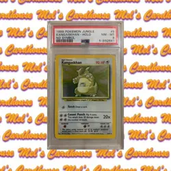 Pokemon 1999 Kangaskhan Holo No Symbol Jungle #5 Near Mint PSA 8 - Image 1