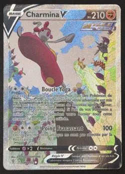 CARTE POKEMON CHARMINA V 186/203 🇫🇷 FR 🇫🇷 EVOLUTION CELESTE - Image 1