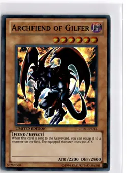 Archfiend of Gilfer Limited Super Rare 2010 Collectors Tins CT07-EN014 LP - Image 1