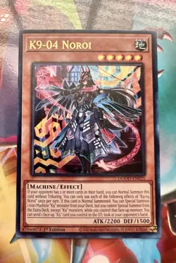 Yu-Gi-Oh K9 04 Noroi DOOD-EN025 1st Edition Ultra Rare Near Mint Condition - Image 1