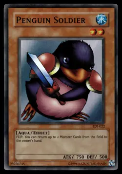 PENGUIN SOLDIER SDJ-022 SUPER RARE STARTER DECK: JOEY YU-GI-OH - Image 1
