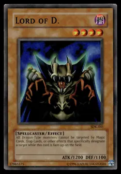 LORD OF D. SDK-041 SUPER RARE STARTER DECK: KAIBA YU-GI-OH - Image 1
