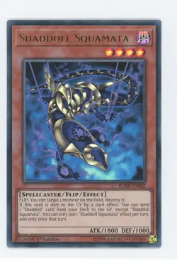 Yugioh Shaddoll Squamata BLHR-EN082 Ultra Rare 1st Edition NM - Image 1