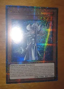 Silent Magician 1st Edition Quarter Century Secret Rare RA02-EN012 Yu-Gi-Oh! - Image 3