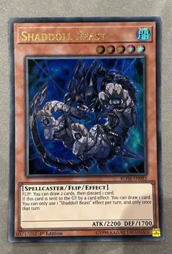 Shaddoll Beast Yu-Gi-Oh! Ultra Rare 1st Ed BLHR-EN083 - Image 1