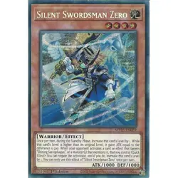 Yu-Gi-Oh Silent Swordsman Zero MP25-EN059 Prismatic Secret Rare 1st Edition - Image 1