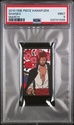 PSA 9 MINT 2010 ONE PIECE HANAFUDA SHANKS MARCH - Image 1