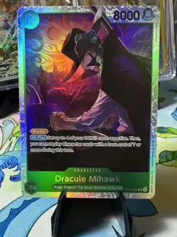 Dracule Mihawk SR OP12-030 Legacy of the Master English Foil - Image 1