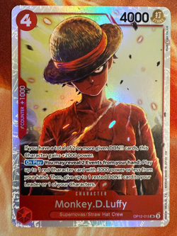 • Monkey D. Luffy • OP12-015 SR Legacy Of The Master Holo Foil One Piece TCG NM - Image 1