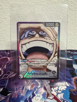 One Piece Monkey.D.Luffy OP09-061 Alternative Art Leader English Edition - Image 1